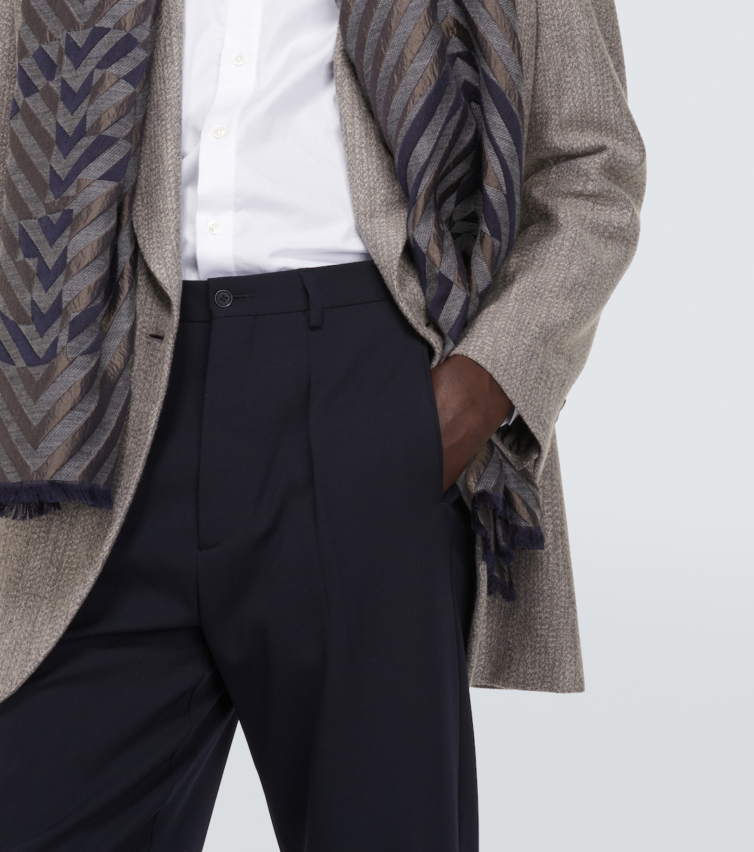 Wool straight pants | Giorgio Armani
