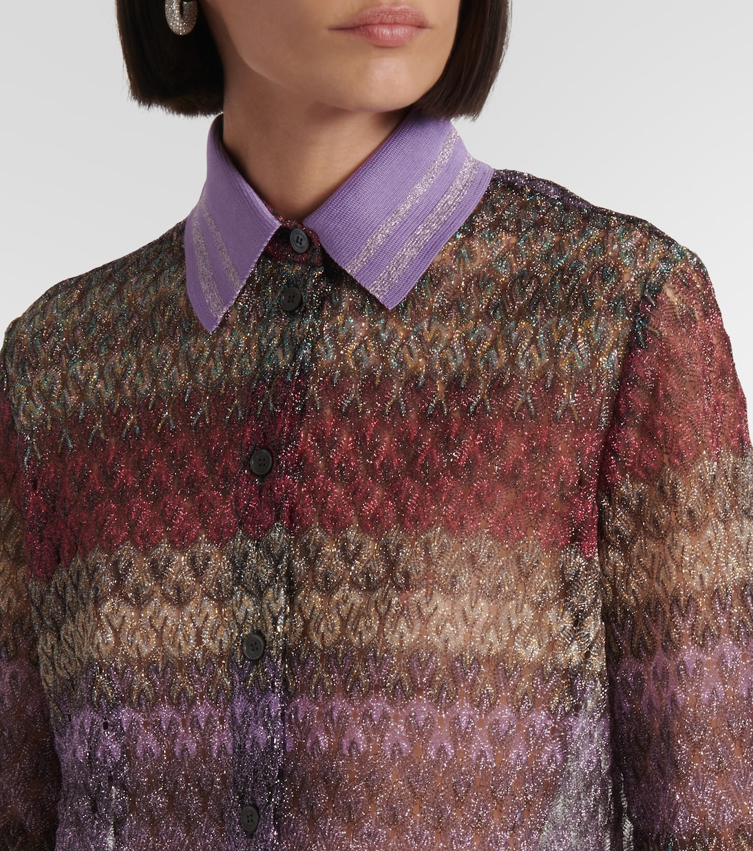 Camicia in lamé a righe | Missoni