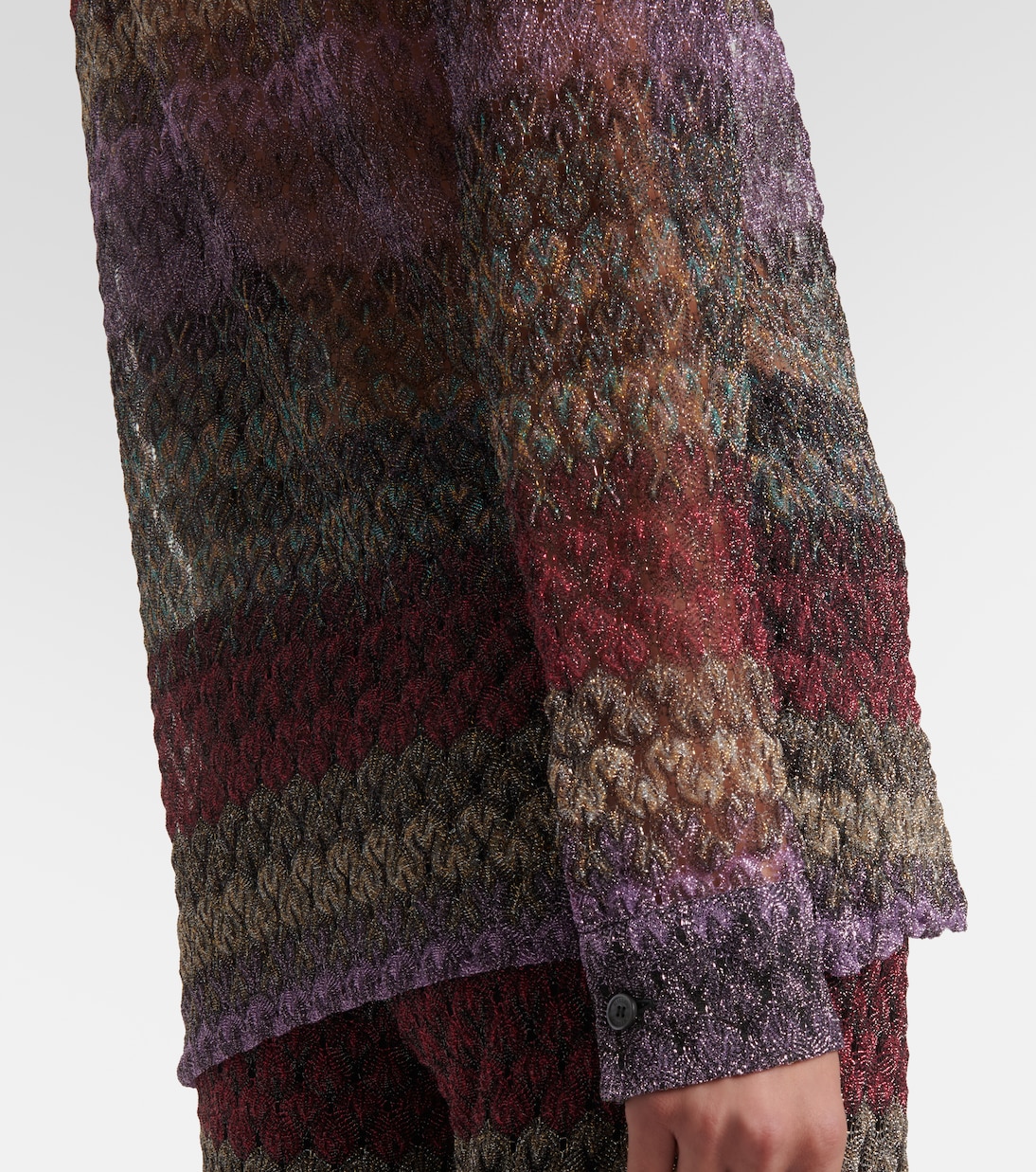 Camicia in lamé a righe | Missoni