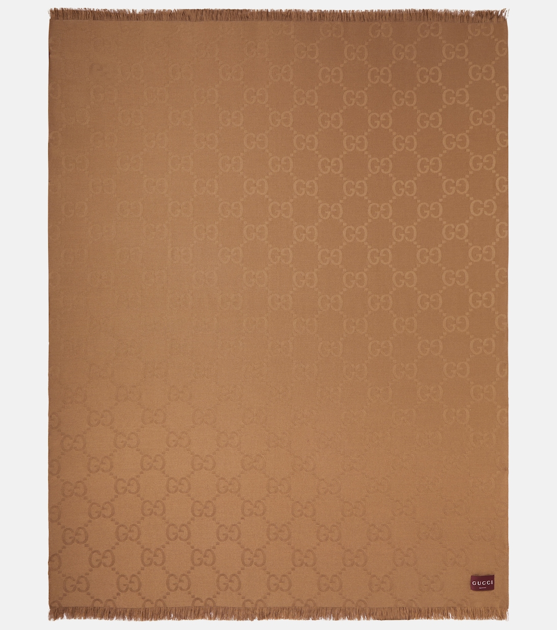 GG Canvas wool and silk blanket | Gucci