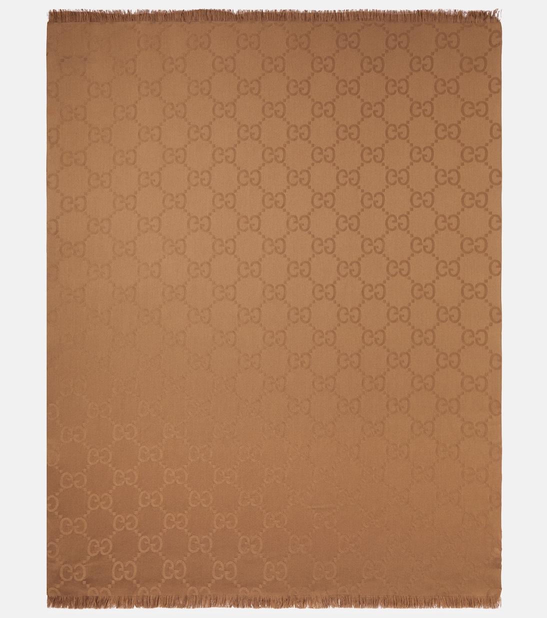GG Canvas wool and silk blanket | Gucci