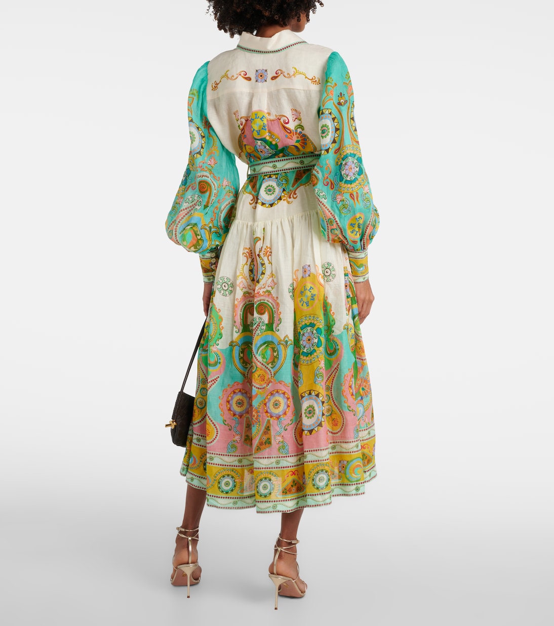 Robe chemise Pinball imprimée en ramie | Alémais