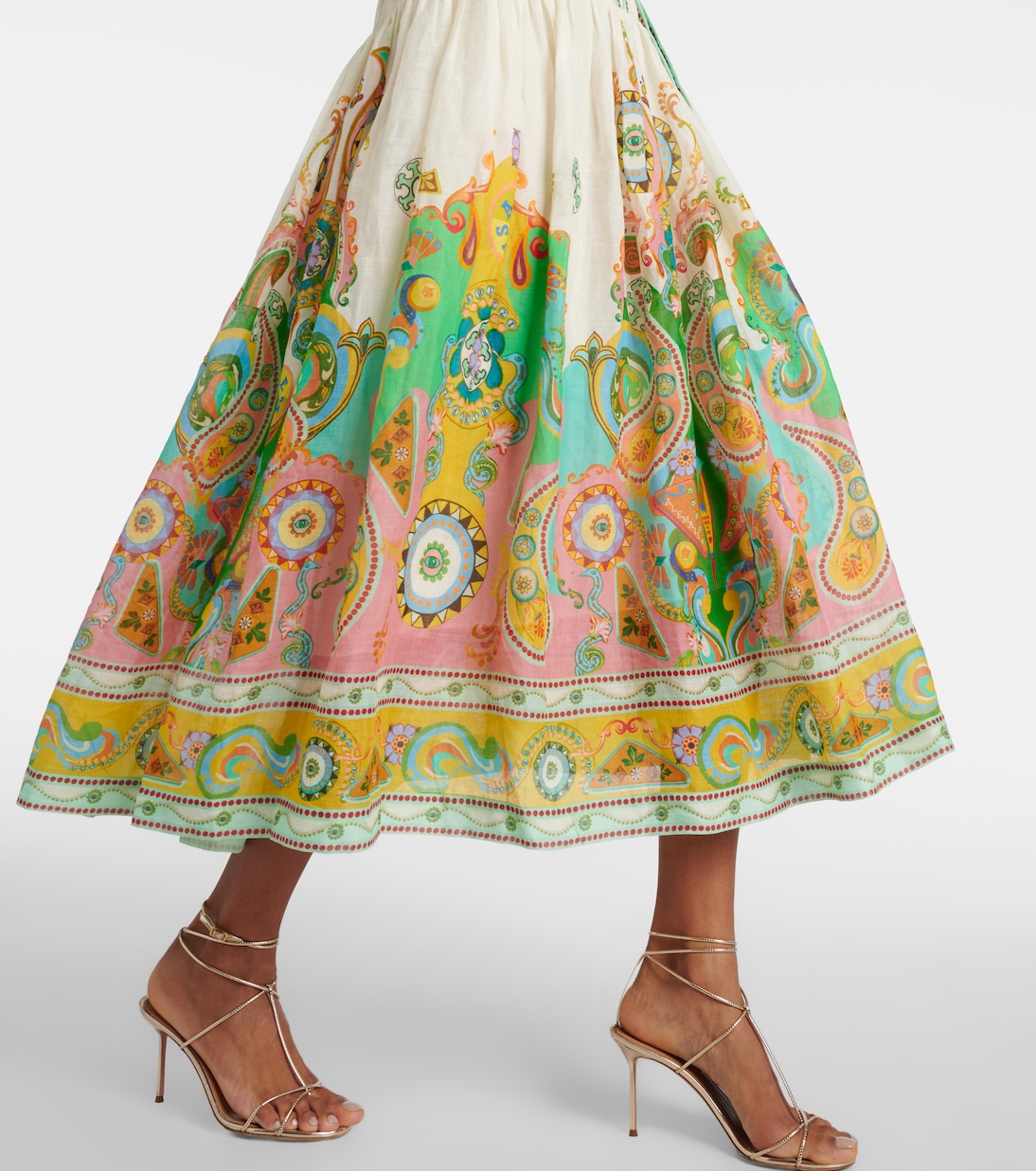 Robe chemise Pinball imprimée en ramie | Alémais