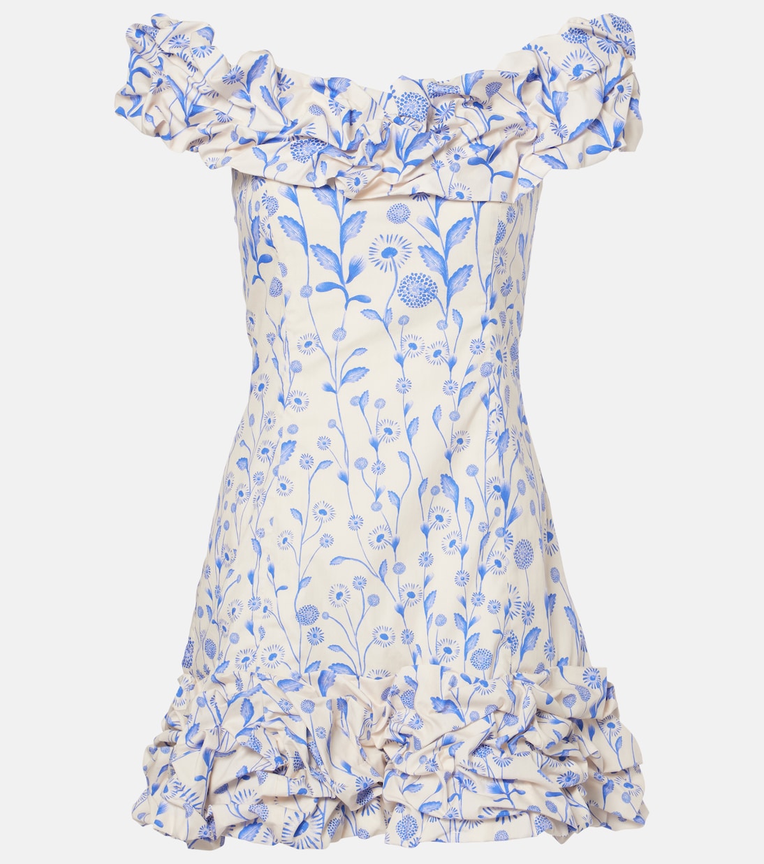 Minikleid Jardin Petalo aus Baumwollpopeline | Agua by Agua Bendita