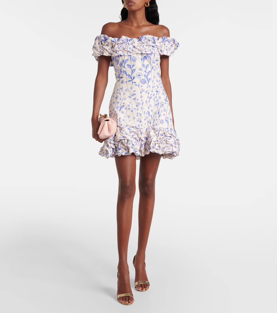 Minikleid Jardin Petalo aus Baumwollpopeline | Agua by Agua Bendita