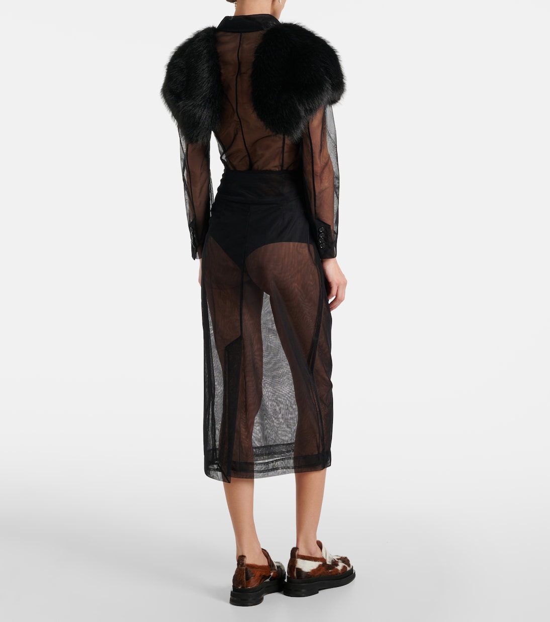 Gonna a tubino in tulle  | Simone Rocha