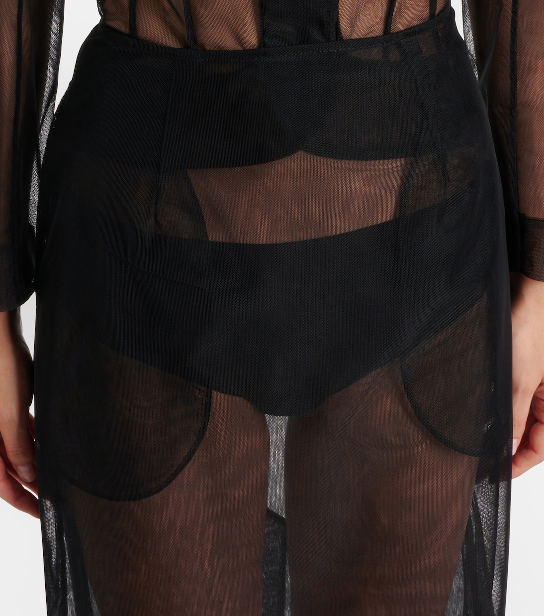 Gonna a tubino in tulle  | Simone Rocha