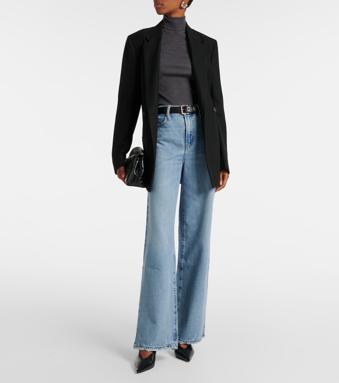 High-Rise Wide-Leg Jeans Le Jane | Frame