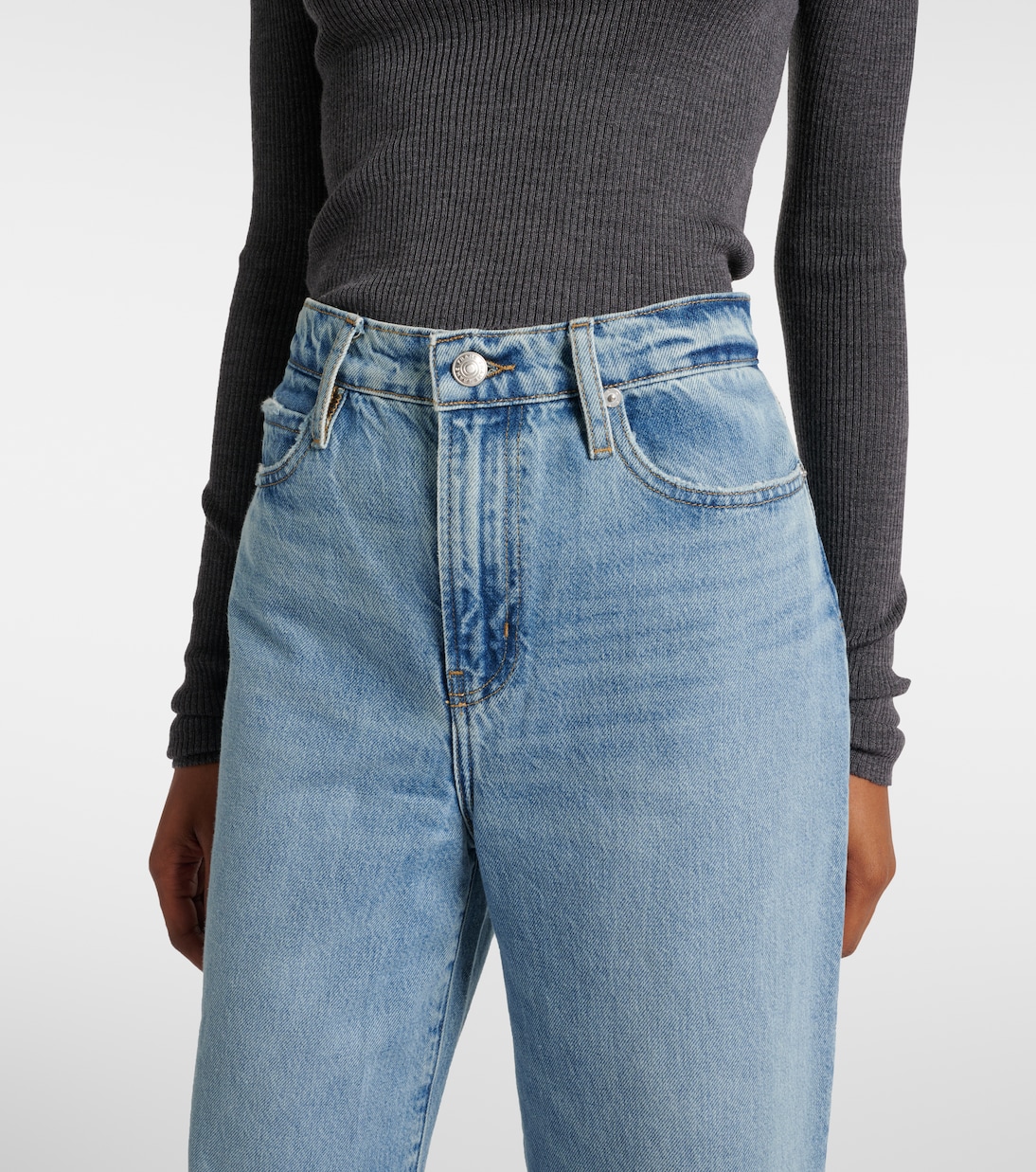 High-Rise Wide-Leg Jeans Le Jane | Frame