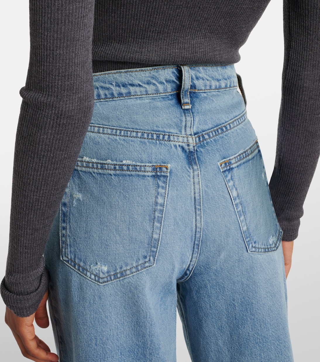 High-Rise Wide-Leg Jeans Le Jane | Frame