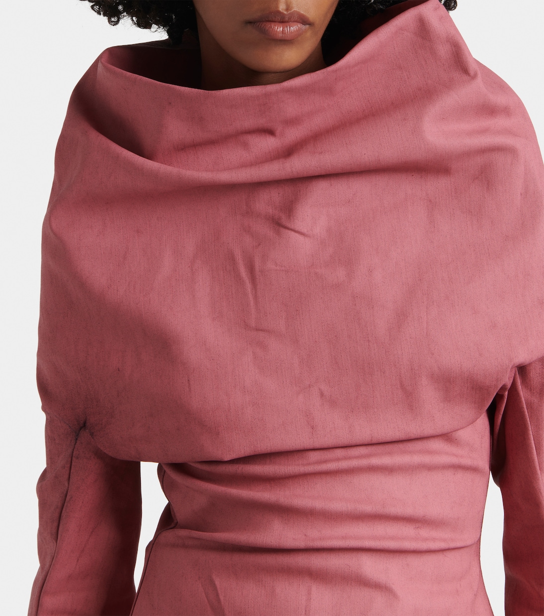 Top drapeado de mezcla de algodón | Rick Owens