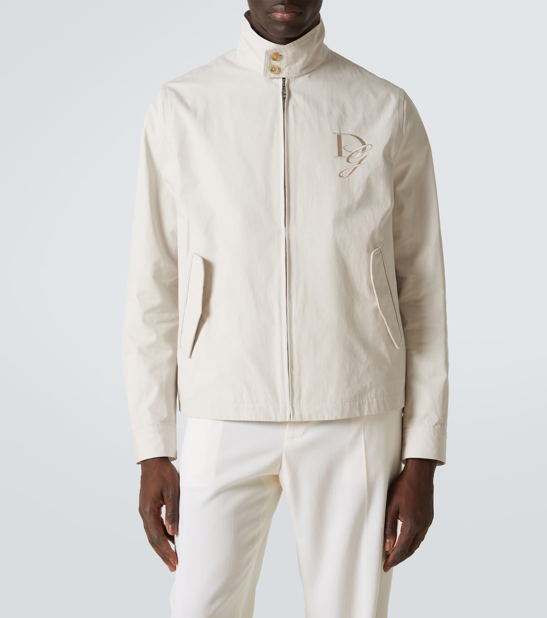 DG embroidered cotton jacket | Dolce&Gabbana