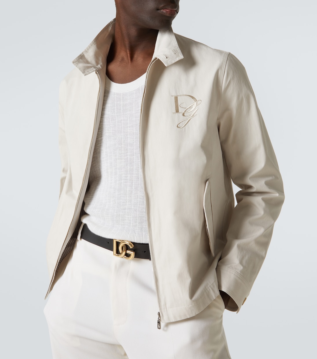 DG embroidered cotton jacket | Dolce&Gabbana