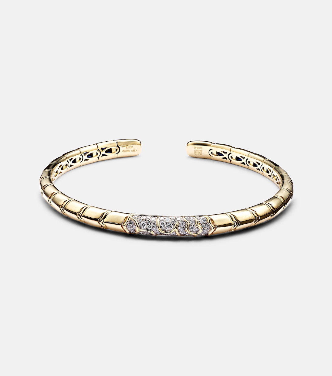 Jonc Ondine en or 18 ct et diamants | Marina B