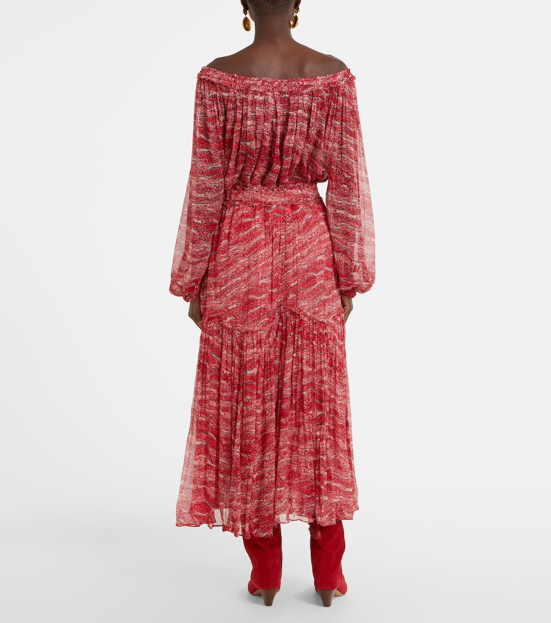Gonna lunga Veronique in chiffon | Marant Etoile