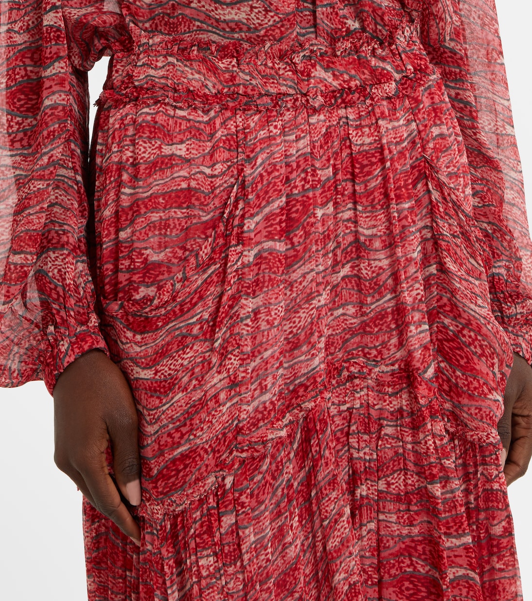 Gonna lunga Veronique in chiffon | Marant Etoile