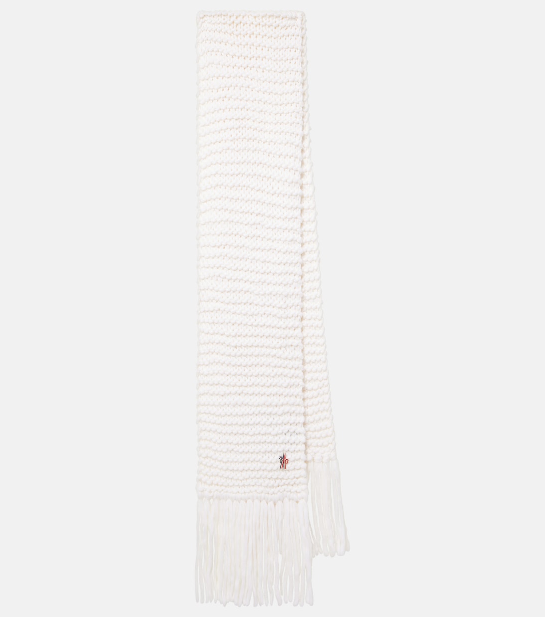 Bufanda de mezcla de lana con flecos | Moncler Grenoble