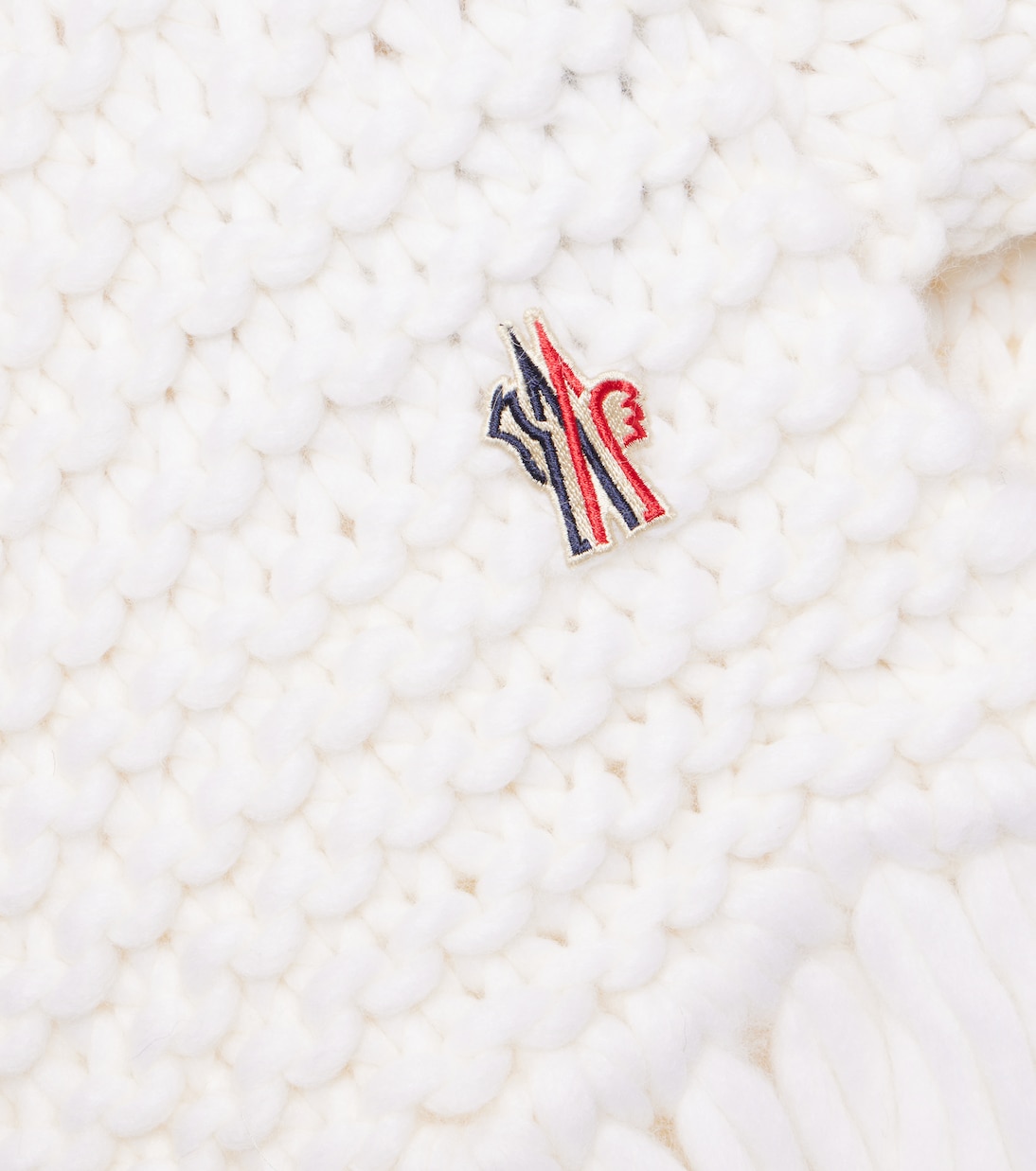Bufanda de mezcla de lana con flecos | Moncler Grenoble