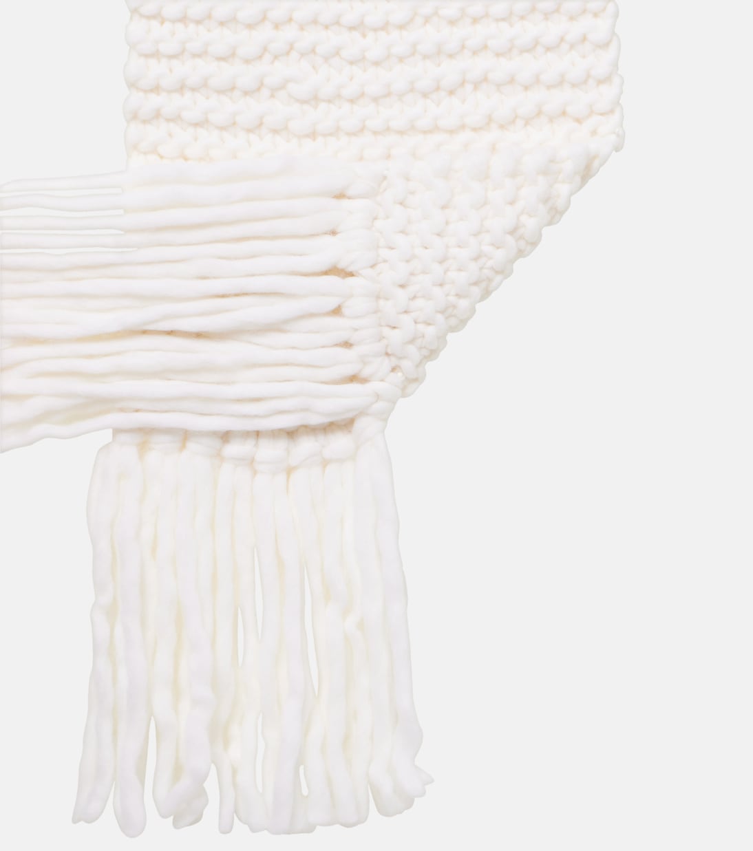 Bufanda de mezcla de lana con flecos | Moncler Grenoble