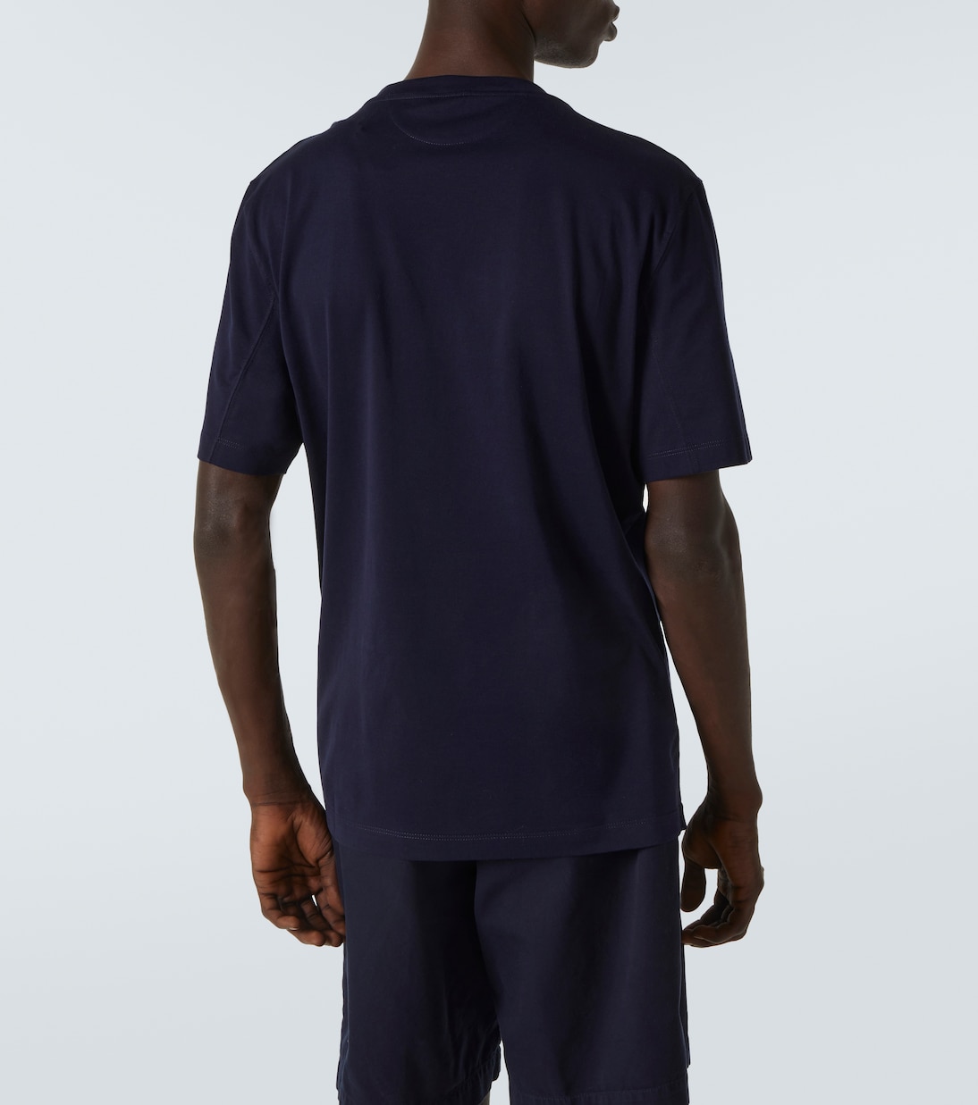 Camiseta de jersey de algodón con logo | Brunello Cucinelli