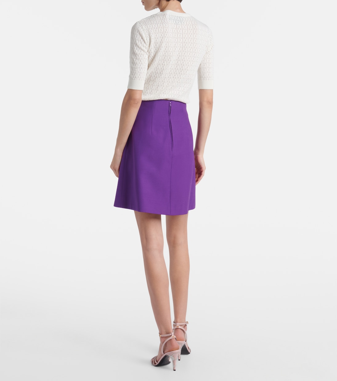 Mini-jupe en Crepe Couture | Valentino