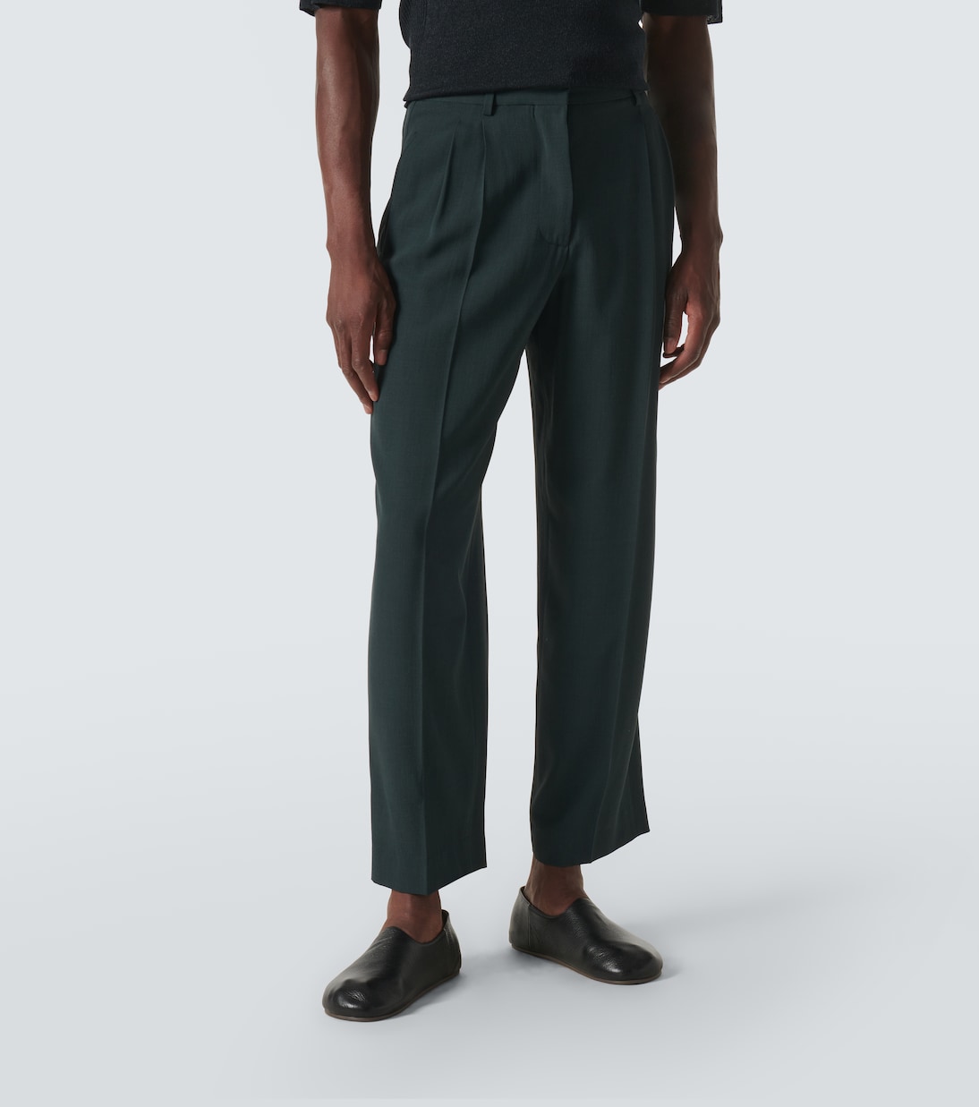 Silas wool-blend straight pants | The Row