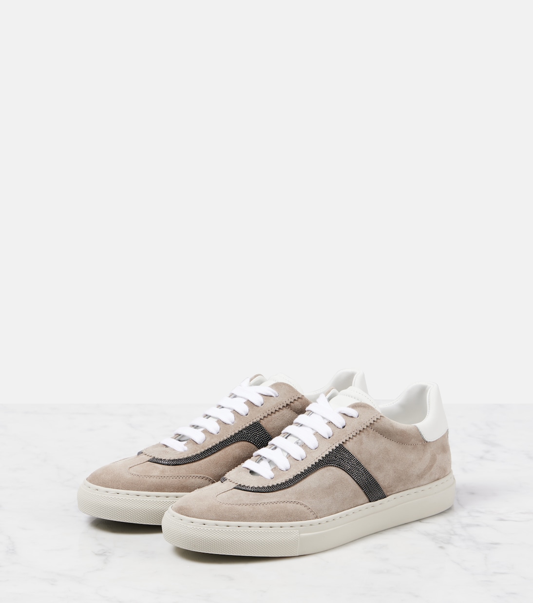 Sneakers in suede | Brunello Cucinelli