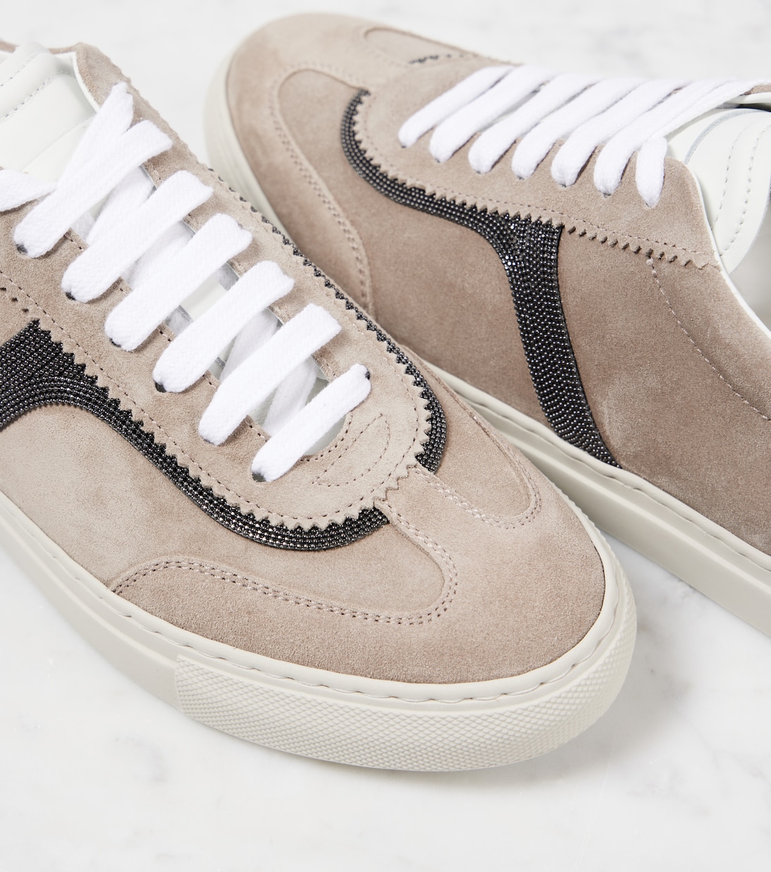 Sneakers in suede | Brunello Cucinelli