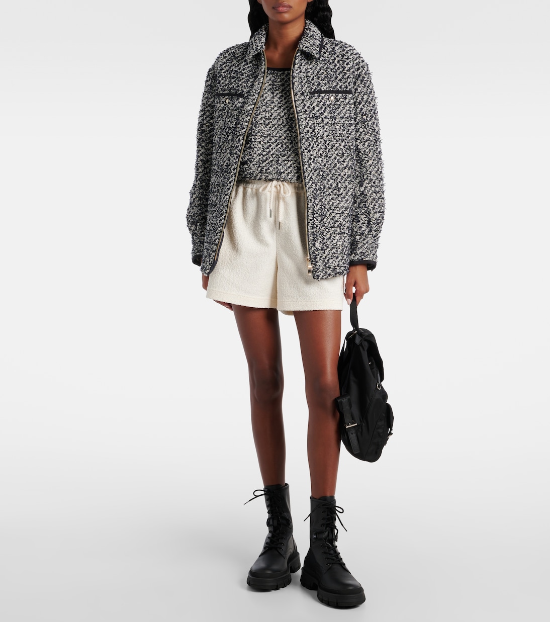 Piumino in tweed bouclé | Moncler