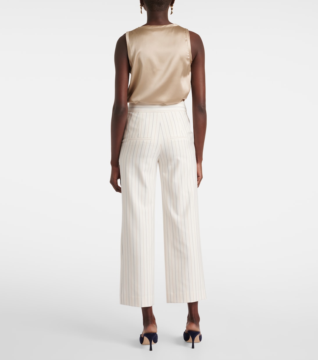 Pantaloni a gamba larga Brixton a righe | Veronica Beard