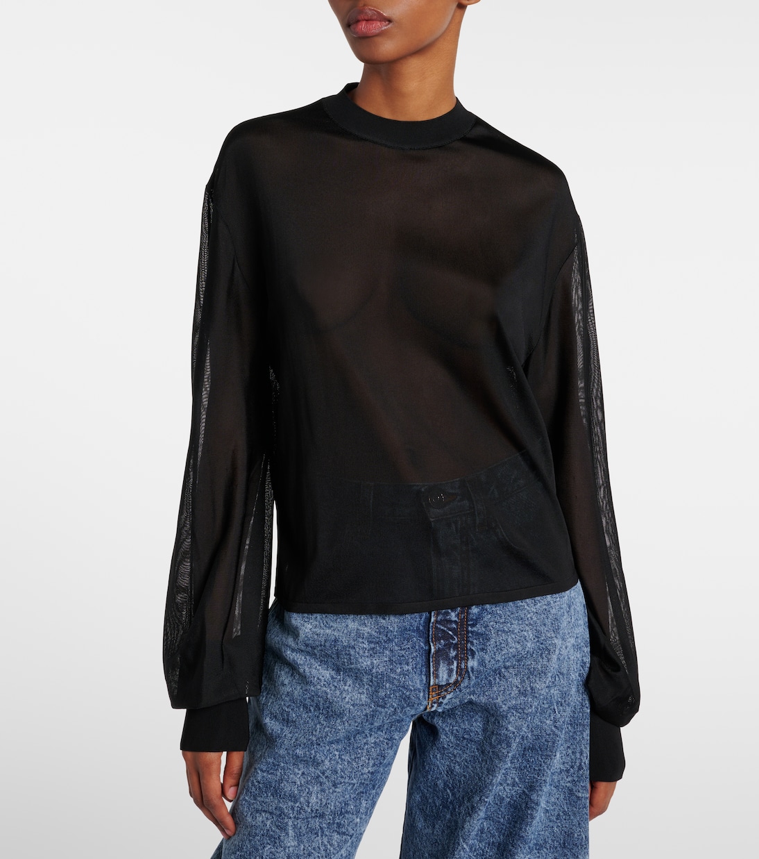 Pullover con lamé  | Alaïa