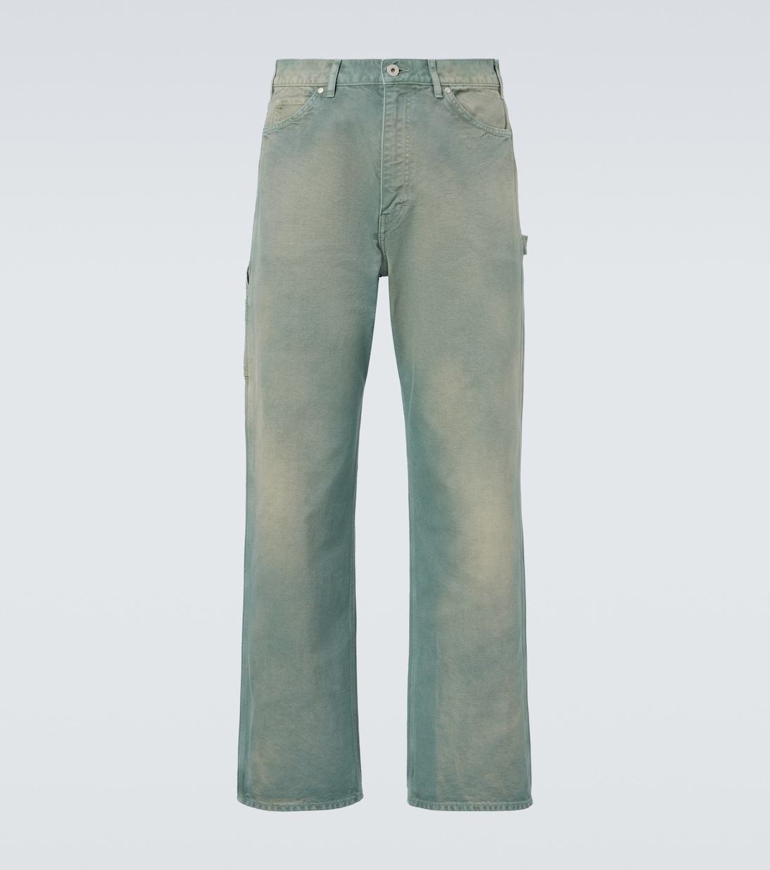 Pantaloni regular in cotone a vita media | Auralee