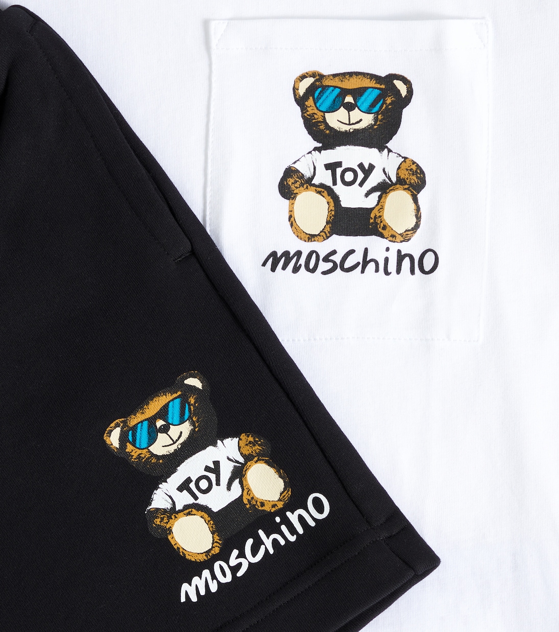 T-shirt e shorts Teddy Bear in cotone | Moschino Kids