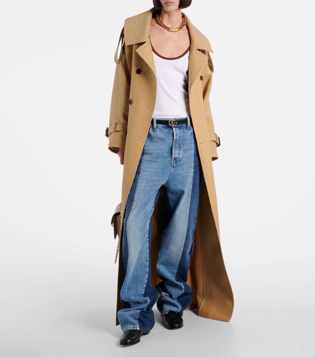 Jean ample à taille basse | Gucci