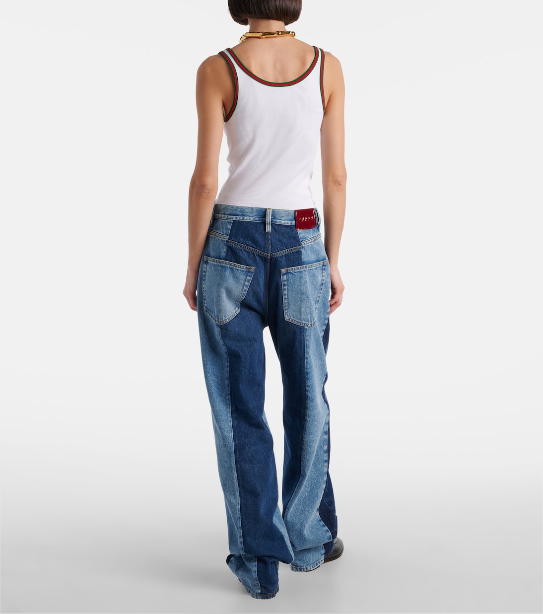 Jean ample à taille basse | Gucci