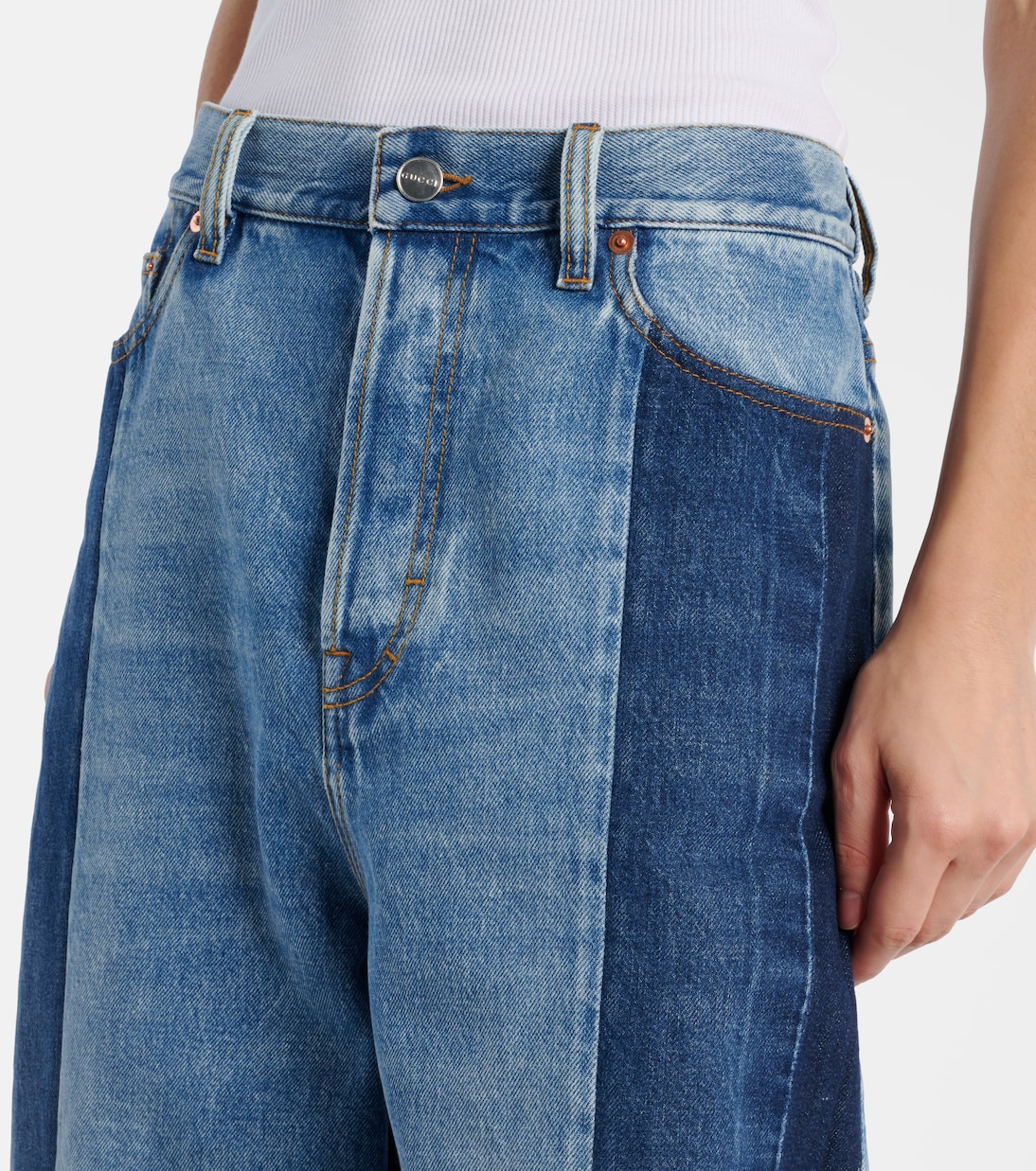 Jean ample à taille basse | Gucci