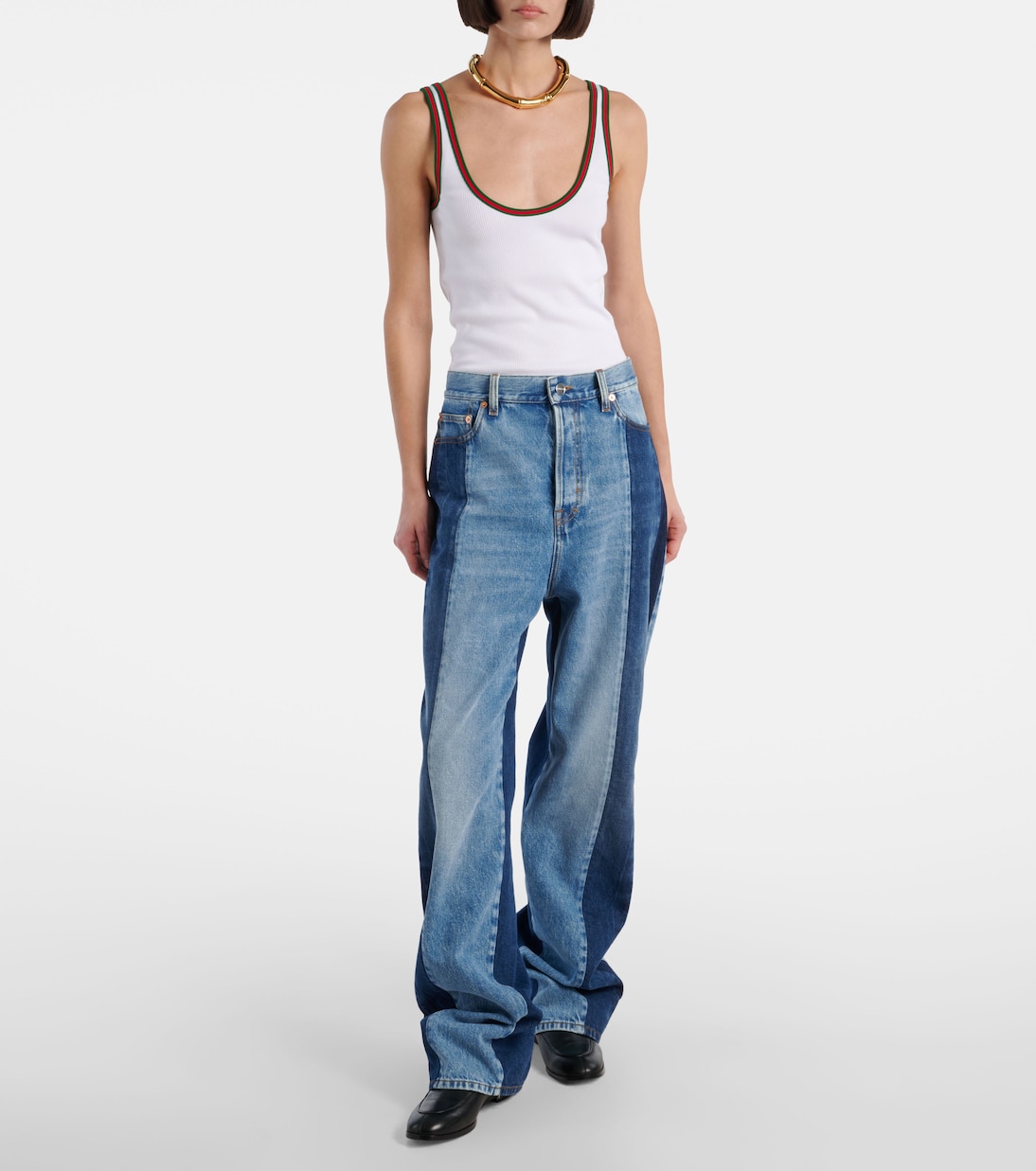Jean ample à taille basse | Gucci