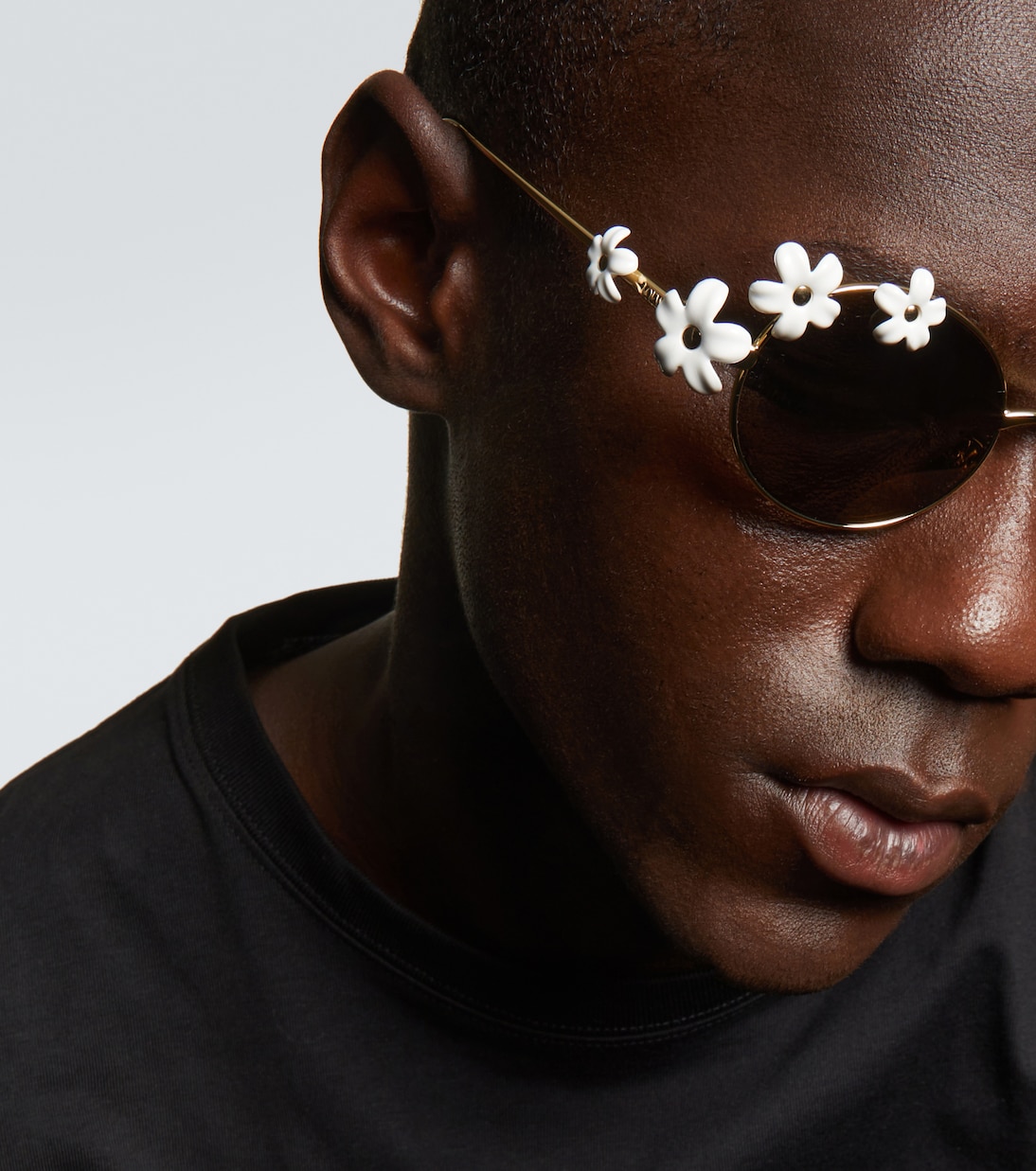 Paula's Ibiza floral-appliqué oval sunglasses | Loewe