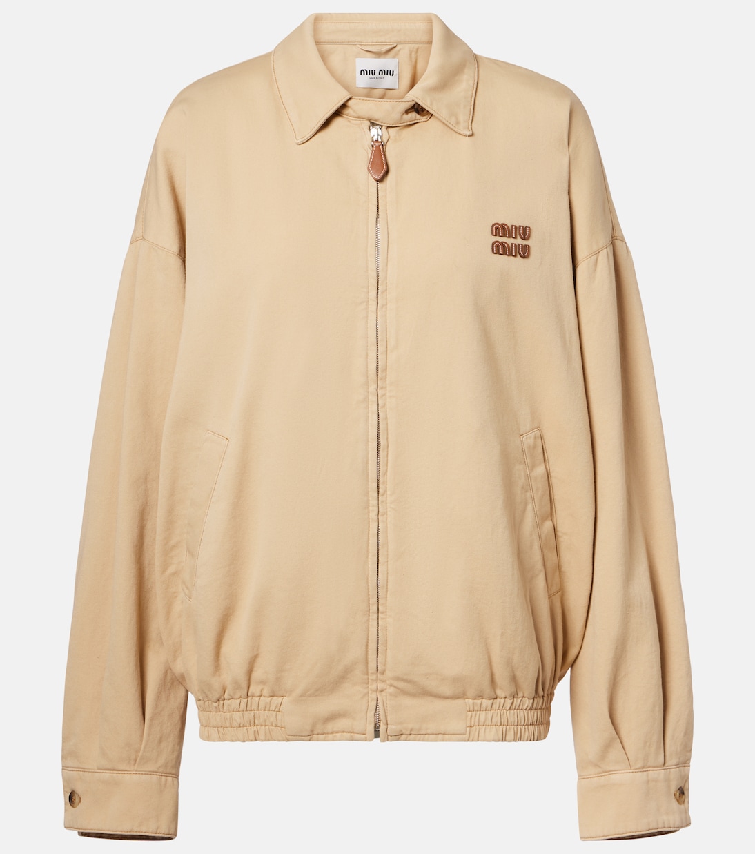 Chaqueta de denim con logo | Miu Miu