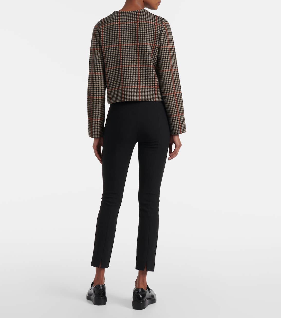 Checked wool cardigan | Vince
