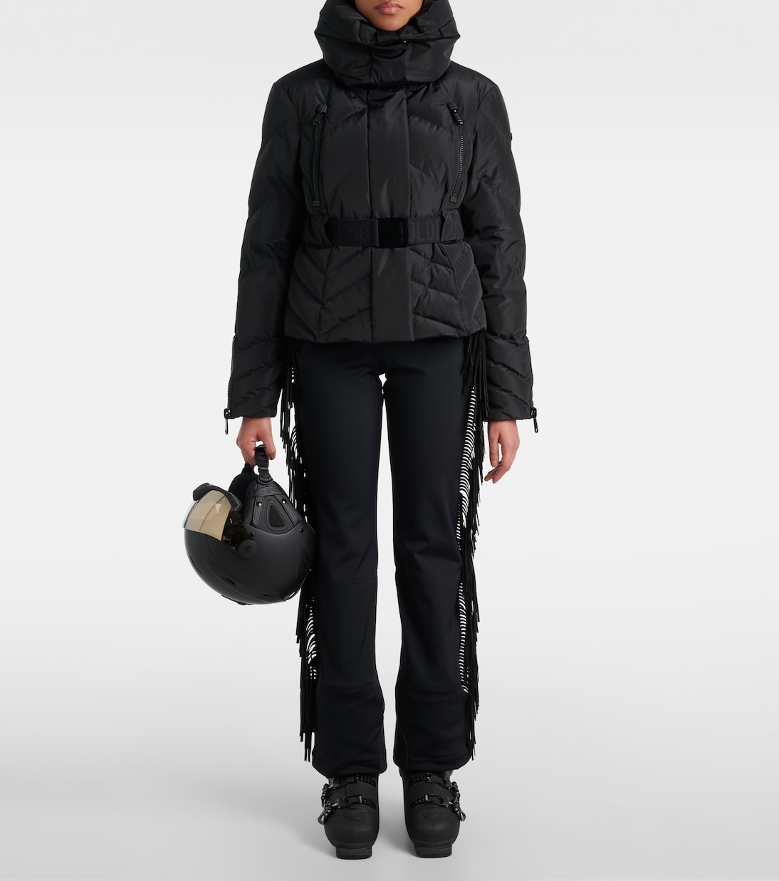 Cowboy fringed ski salopettes | Goldbergh