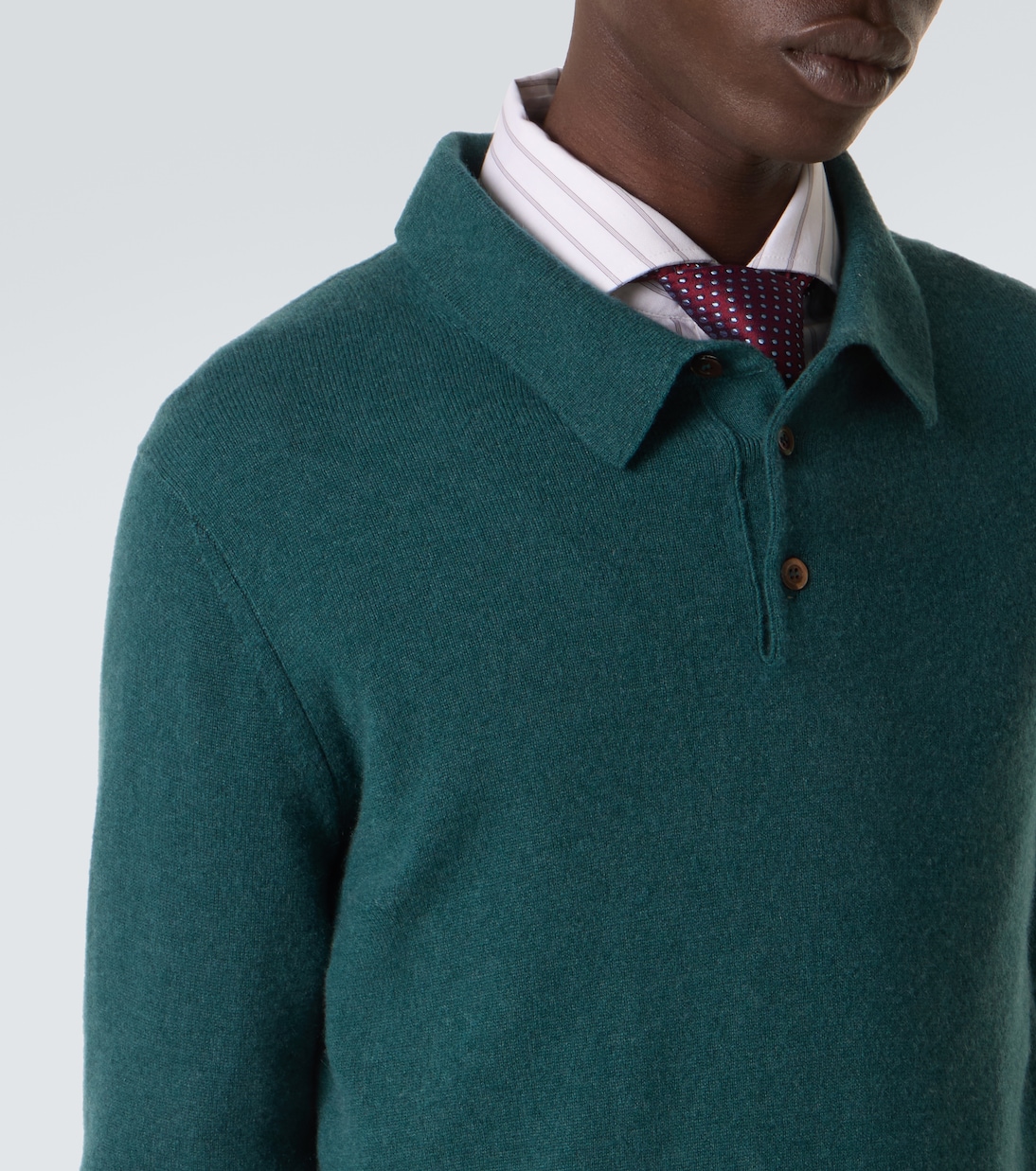 Cashmere polo sweater | Rubinacci