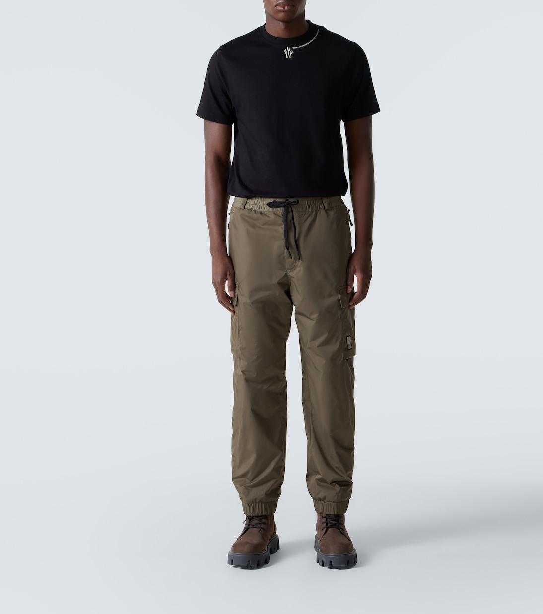 Camiseta de jersey de algodón con logo | Moncler Grenoble