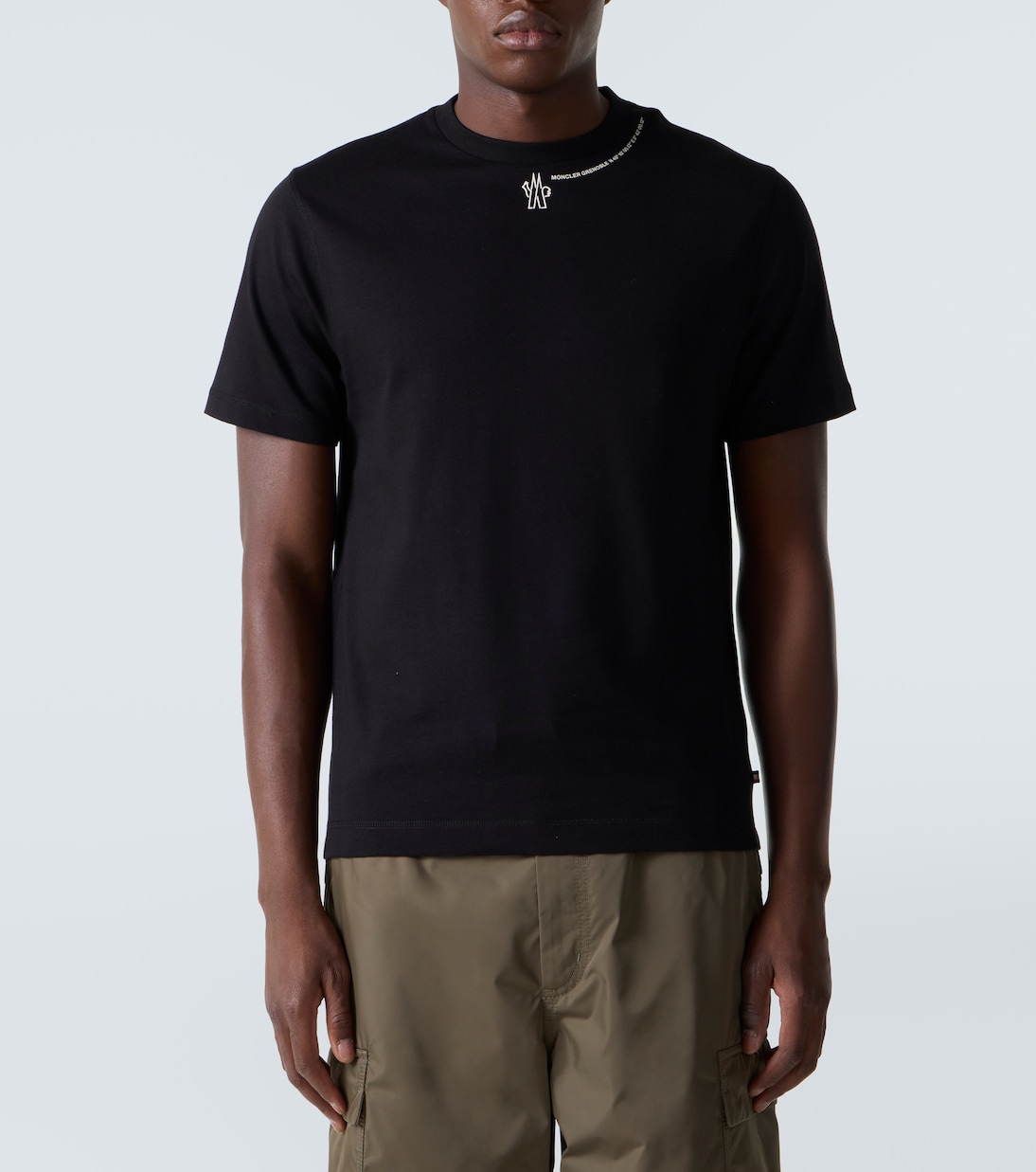 Camiseta de jersey de algodón con logo | Moncler Grenoble