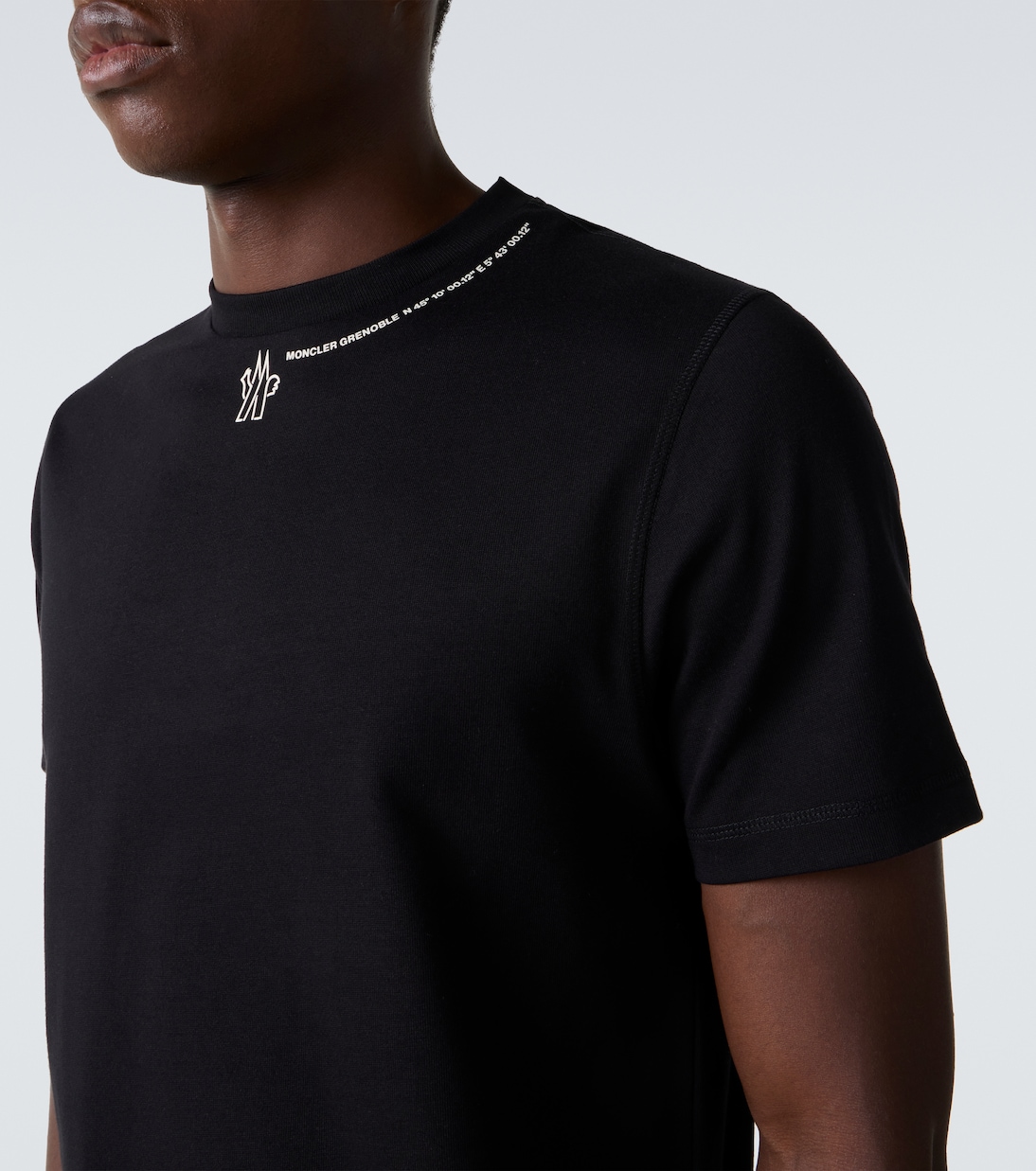 Camiseta de jersey de algodón con logo | Moncler Grenoble
