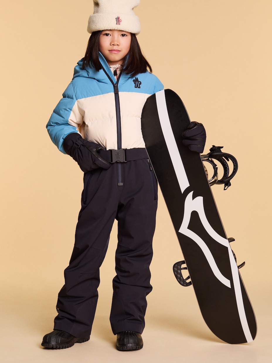 Colorblocked down ski suit | Moncler Grenoble Enfant