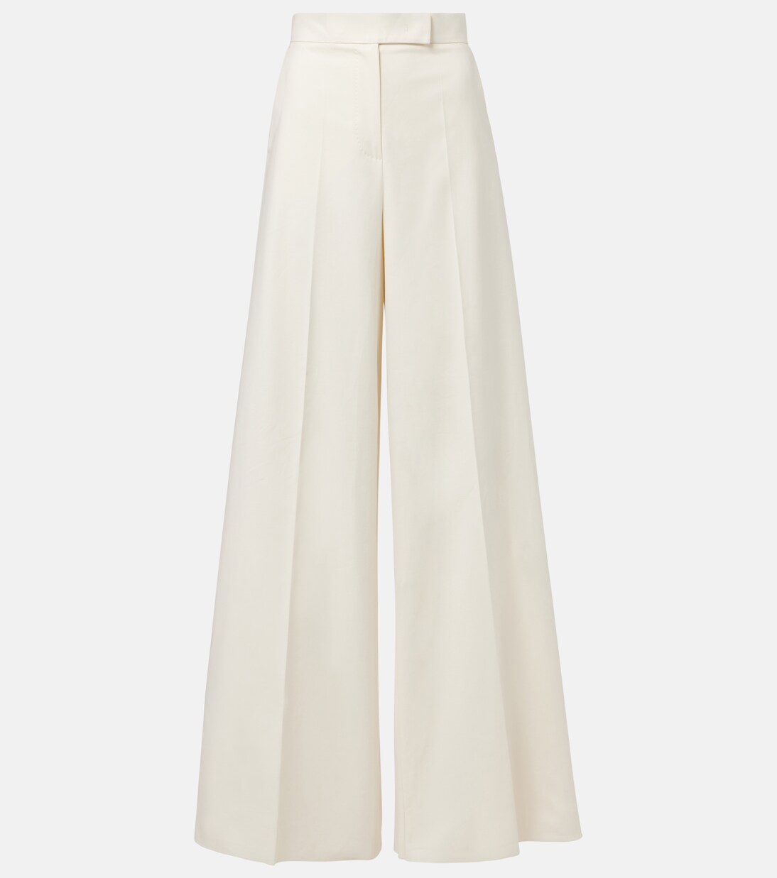 Finish cotton-blend wide-leg pants | Max Mara