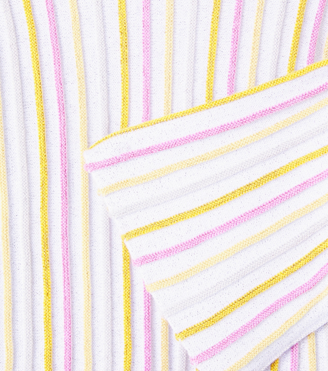 Ribbed-knit striped cotton-blend top | Stella McCartney Kids