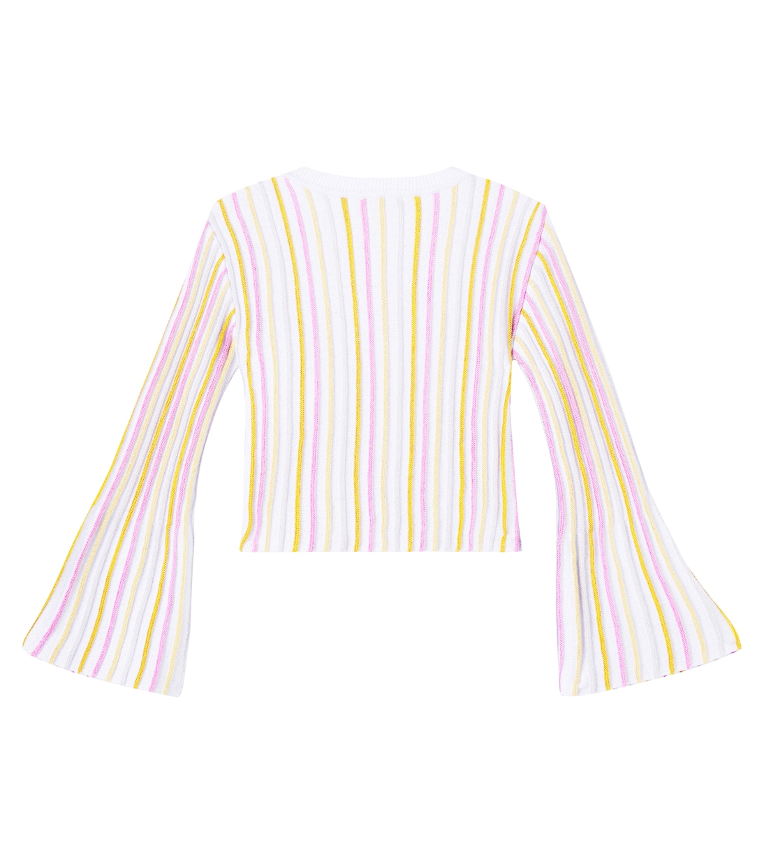 Ribbed-knit striped cotton-blend top | Stella McCartney Kids