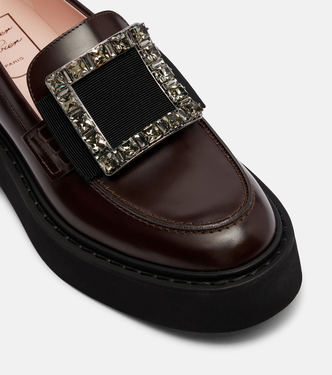Mocasines con plataforma Viv' Rangers de piel | Roger Vivier